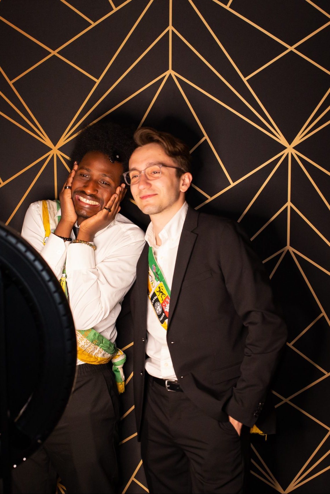 Art deco achtergrond photobooth